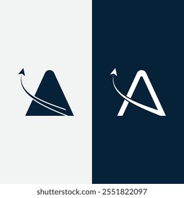 Letter A Air Travel Logo icon Design with plane graphic element, symbol, sign for travel agency logo design
