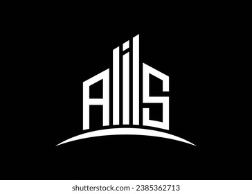 Letter AIS Building Vektorgrafik Monogramm Logo Design Vorlage. Building Shape AIS Logo.