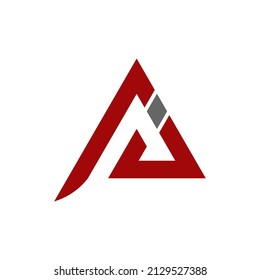 letra logotipo de AJ simple limpio y elegante