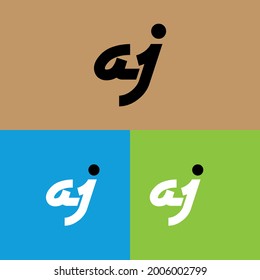Letter AJ logo template vector illustration design