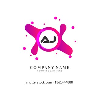 Letter AJ logo vector concept design - Vector