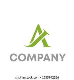letter AJ logo vector design template