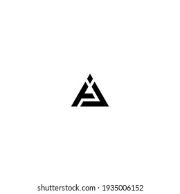 Letter AJ monogram logo design vector
