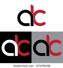 Letter ak linked lowercase logo design template elements. Red letter Isolated on black white grey background. Suitable for business, consulting group company