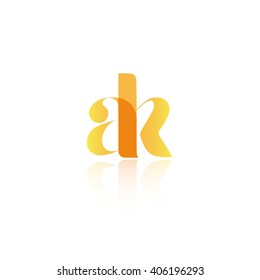 Letter AK logo