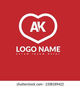 letter AK logo concept. Designed for your web site design, logo, app, UI