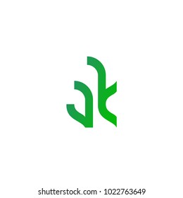 Letter AK Logo Design. Creative Alphabet Vector.