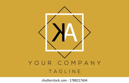 Diseño de logotipo AK, icono moderno creativo KA A K 