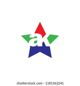 letter ak logo vector