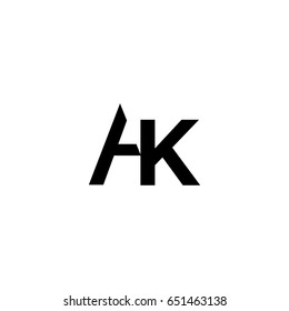 letter A,K logo vector