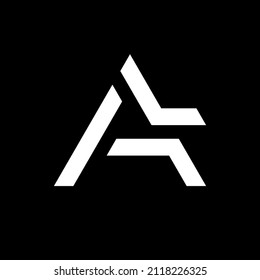 Letter AL creative minimalist monogram logo