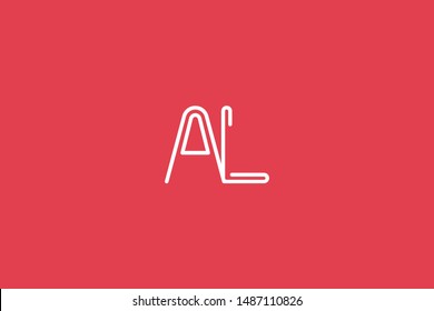 Letter AL LA A L initial logo design. Creative Minimal luxury emblem design. Universal elegant icon. Premium business finance logotype
