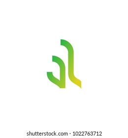 Letter AL Logo Design. Creative Alphabet Vector.