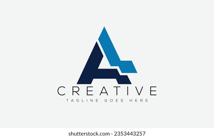 Letter AL logo design template vector illustration.