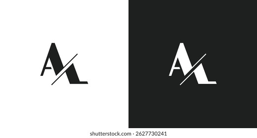 Letra AL Logo Design Vetor