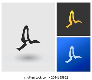 Letter AL - Modernes Logo, kreative Vektorgrafik-Vorlage
