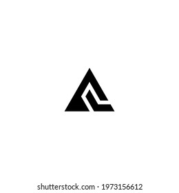 Letter AL monogram logo design vector