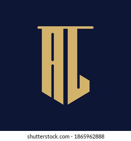 Letter AL Monogram Logo Vector