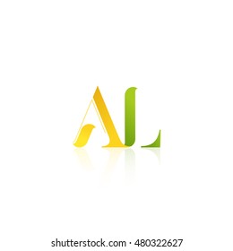 Letter AL that can be used as initial logo