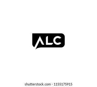 Letter ALC Modern Corporate Label Shape Logotype