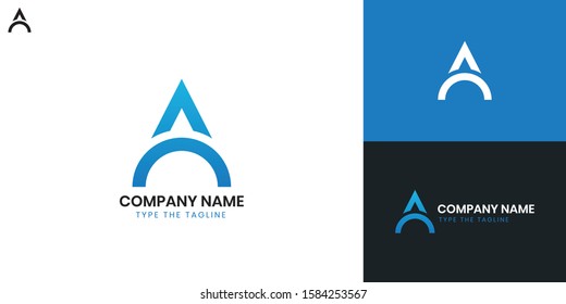 Letter A - All elements on this template are editable with vector software.
