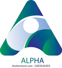 Letter A Alpha Logo Design. Creative Idea logos designs Vector illustration template