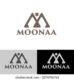 letter alpha style architecture logo with minimalist logo design vector
