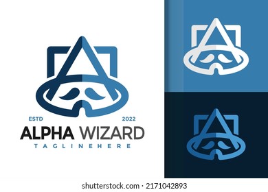 Letter A Alpha Wizard Modern Logo Design  Vector Template