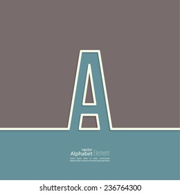 The letter A of the alphabet. 