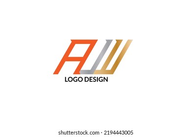 letter and alphabet alw logo