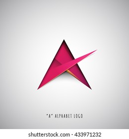 A Letter alphabet business vector logo design