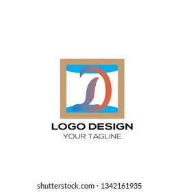 Letter Alphabet D Logo Icon Design Template Element