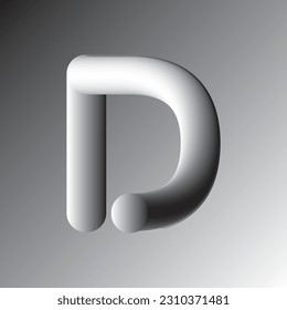 Letter Alphabet D Vector Logo Template Desain Ilustrasi
