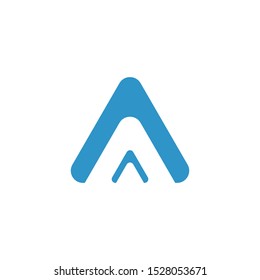 A Letter Alphabet font logo vector design
