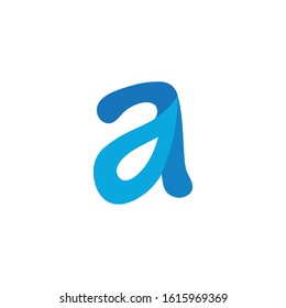 A Letter Alphabet font logo vector design