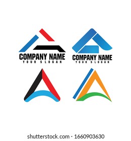 Diseño vectorial de logotipo de fuente alfabeta de letra
