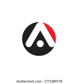 A Letter Alphabet font logo vector design