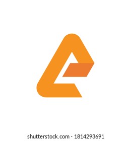 A Letter Alphabet font logo vector design