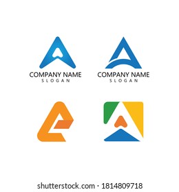 Diseño vectorial de logotipo de tipos de letra alfabetos