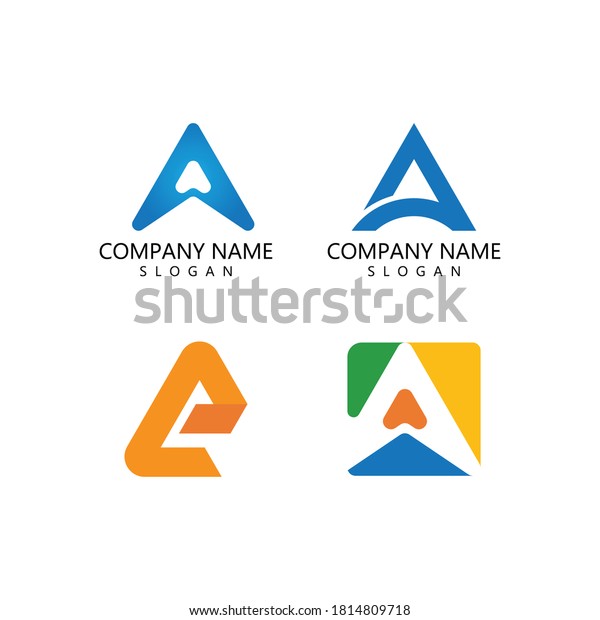 A Letter Alphabet\
font logo vector design