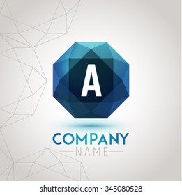 Letter A Alphabet Logo Icon Design Template Element. Vector Color Sign Easy Editable for Your Design.