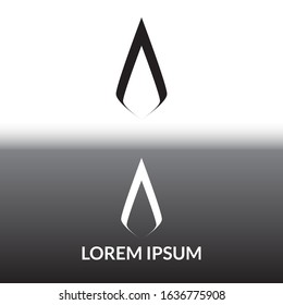 A Letter Alphabet logo vector icon template. designed to show power, strength, attraction and wealth. suitable for business purpose and others activities