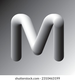 Letter Alphabet M Vector Logo Template Desain Ilustrasi