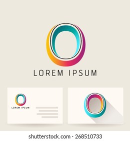 Letter Alphabet O Logo Icon Design Template Element. Vector Color Sign Easy Editable for Your Design.