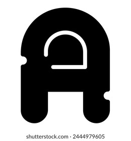 A letter alphabet typeface, vector graphics. Mice cheese uppercase font