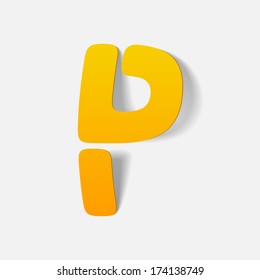 letter of the alphabet. Vector Illustration Design Element