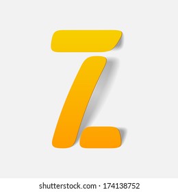letter of the alphabet. Vector Illustration Design Element