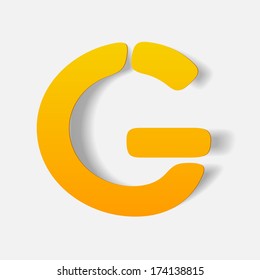 letter of the alphabet. Vector Illustration Design Element
