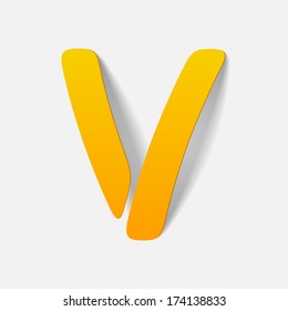 letter of the alphabet. Vector Illustration Design Element