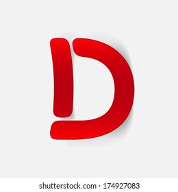 letter of the alphabet. Vector Illustration Design Element